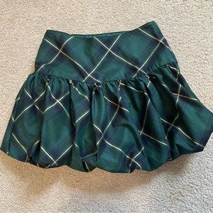 Girl’s Plaid Bubble Skirt